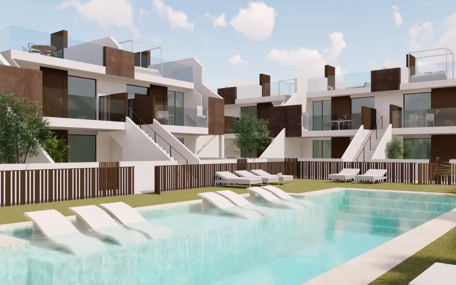 22 Modern apartments with private gardens in Pilar de la Horadada