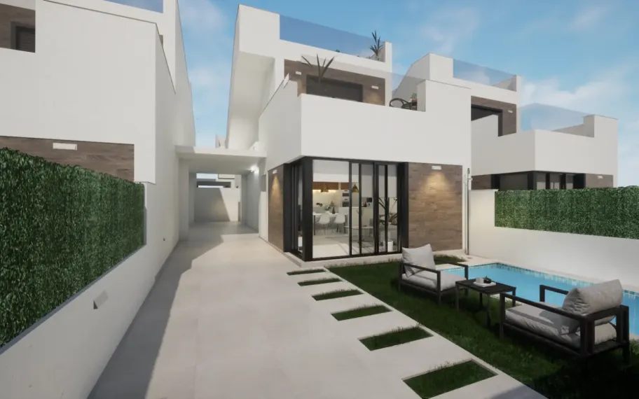 9 Modern villas in Los Alcazares, Costa Cailda