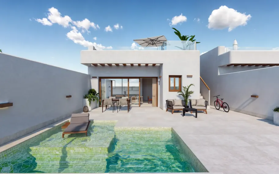 10 Modern 2 and 3 bedroom villas with private pools in Torre-Pacheco, Murcia