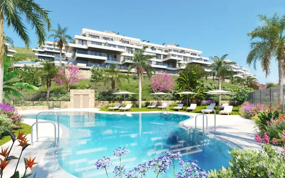 154 Luxury apartments with panoramic sea views in Mijas