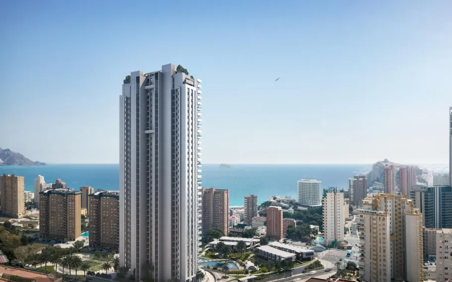 195 Sea view apartments for sale five minutes walk from Playa de Poniente in Benidorm