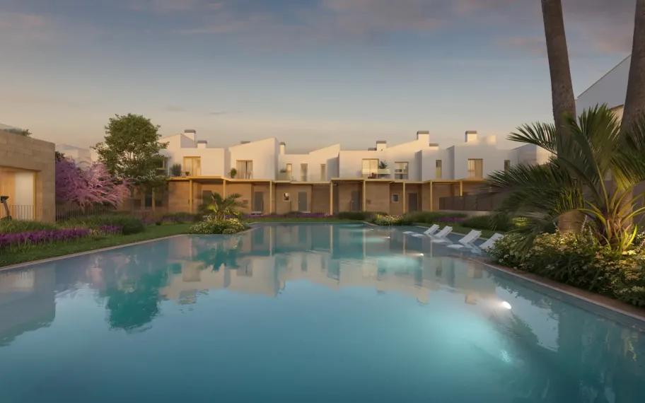 65 Contemporary homes for sale with amazing communal facilities and beach club near Denia