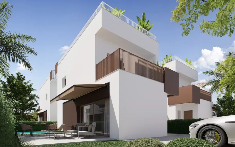 12 Modern Mediterranean villas for sale just 500m from Pinet Beach