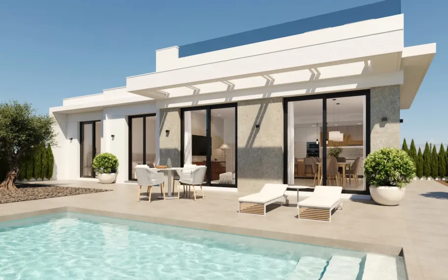 Modern villas for sale in Hacienda del Álamo Golf Resort