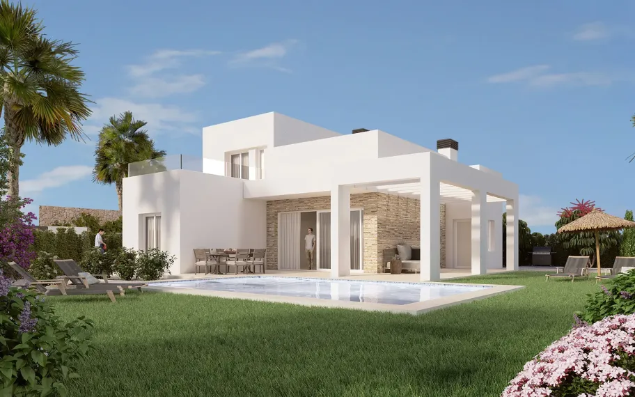Modern villa with private pool in La Finca Golf Resort, Algorfa