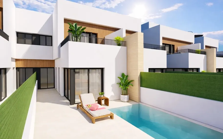 Modern semi-detached villa for sale in Santiago de la Ribera
