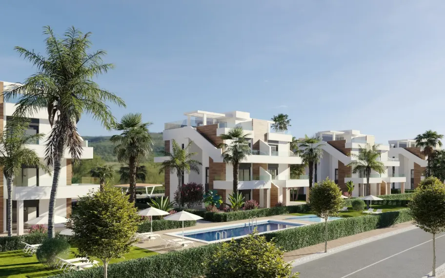 New-build apartments in Hacienda del Álamo Golf Resort, Murcia