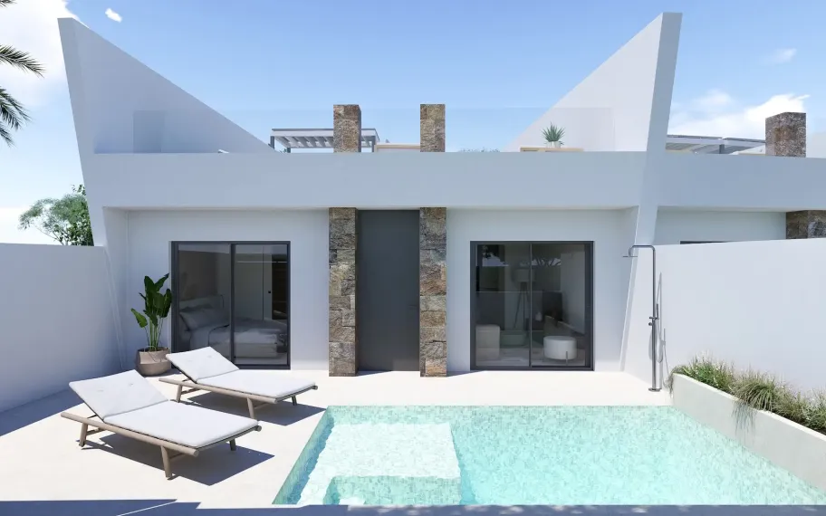 Modern villas with private pool for sale in Torre Pacheco